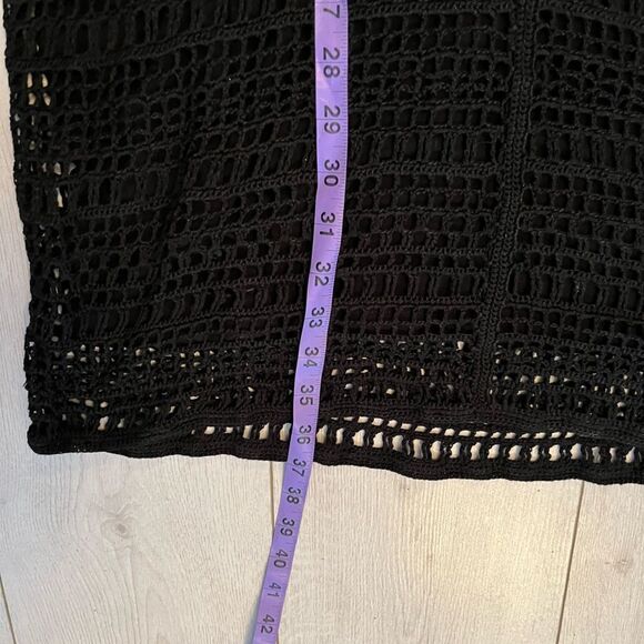 NWT Theory Nirlee black crochet dress - Picture 9 of 10
